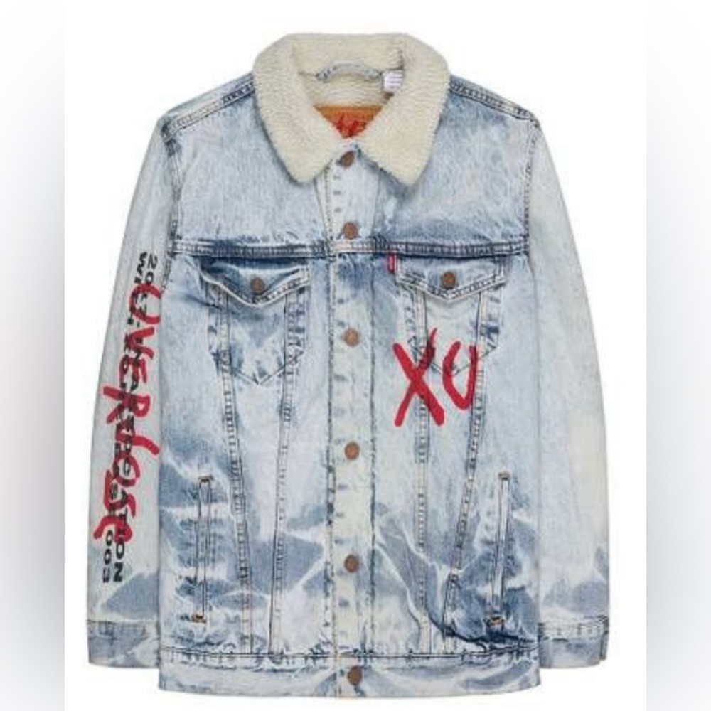 The Weeknd Levis XO Till We Overdose Sherpa  jacket